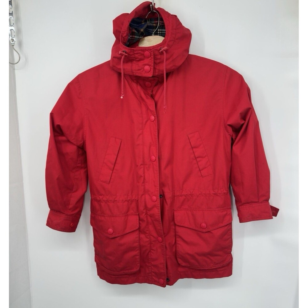 Eddie Bauer Men’s jacket Flannel Lining Size M‎ waist cord pockets EUC